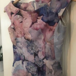 H&M floral bodycon dress size 2